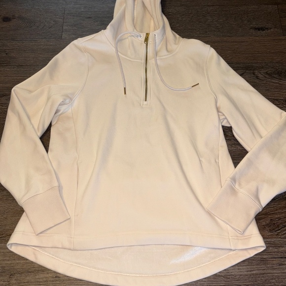 Athleta Cream Hoodie Sweatshirt - Picture 3 of 9